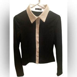 Shein Fit Button down blouse  - Black & White - New -
